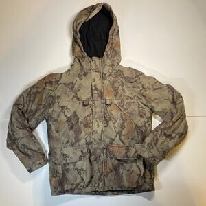 Woolrich Outdoor Guide Youth Hunting Jacket 10/12 Camo Hooded Coat Flaw Wearable